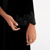 مخمل اسود مع شك هندي - Image 5