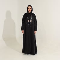 حرير مغسول اسود مع شك ترتر - Image 2