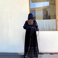 مخمل اسود مع شيفون  - Image 2