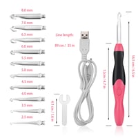 طقم سنارات كورشيه مضيئة شحن usb - صورة 1
