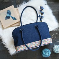 حقيبة قماشية لحفظ ادوات الحياكة والخيوط THE BLOOM SHOULDER BAG - صورة 1