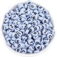علبة خرز حروف انجليزي ابيض اسود - صورة 2