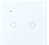 مفتاح الذكي ثنائي غطاء اسود تحكم عن بعد Wifi سهل الاستخدام يعمل باللمس تحكم بالجوال متوافق مع اليكسا وجوجل هوم ضمان سنتين  - صورة 3