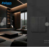 مفتاح ثنائي بيانو Felsen لون اسود - صورة 1