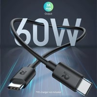 سلك راف باور من تايب سي الى تايب سي 3 متر - اسود - صورة 2