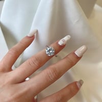 خاتم فضة سوليتير عيار 925 - صورة 8