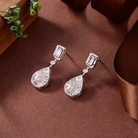 حلق فضة عيار 925 فاخر - صورة 2