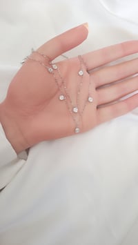 قلادة (شوكر) فضة عيار 925 - صورة 2