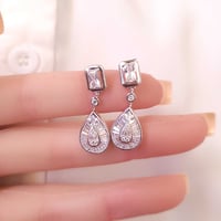 حلق فضة عيار 925 فاخر - صورة 5