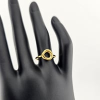 خاتم موديل كارتير ذهب ساده - صورة 1