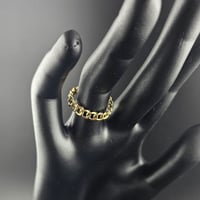 خاتم ذهب زركون أخضر - صورة 3