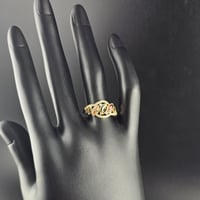 خاتم ذهب و زركون فخم - صورة 3