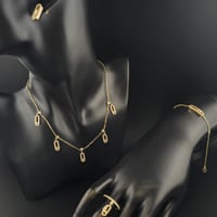 طقم مسيكا ذهب عيار 18 - صورة 1