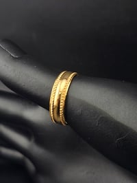 دبلة ذهب موديل تركي عيار 21 - صورة 1