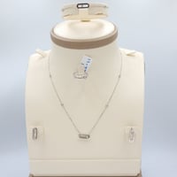 طقم مسيكا ذهب ابيض عيار ١٨  - صورة 1