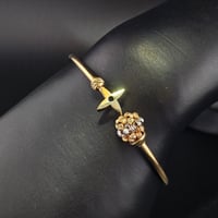 اسوارة ذهب عيار 18 موديل LV - صورة 1