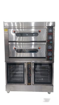 فرن بيتزا 2 دور مع خمارة HEO-408D - Image 1