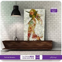 161 - رسمة المرأة بالورد - صورة 1
