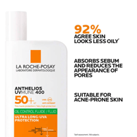 لاروش بوزيه - انثيليوس يوفي ميون 400 واقي شمس +SPF50 سائل ، 50 مل - صورة 3