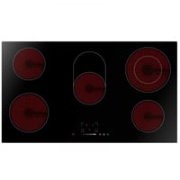  سطح مدمج ميديا الكهربائي المدمج – 5 شعلات – أسود – 90x52x60 سم - صورة 1