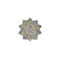 بروش شعار رؤية 2030 - فضي ملون مغناطيس - صورة 1