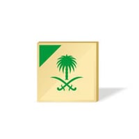 بروش سيفين ونخله - ذهبي - صورة 1