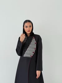 عبايه من الكتان بقصه رسميه من مزيج من الإقمشه - صورة 1