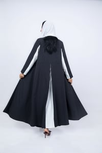 عباية كتان بقصة واسعة A-Line مبطنة - صورة 3