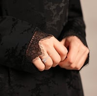 عباية بقصه الكلوش من قماش الجاكار - صورة 4
