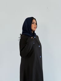 عباية لنن هندي رسمية مقفلة - صورة 4