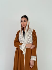 عبايه جوخ جملي بقصه كلوش واسعه - صورة 2
