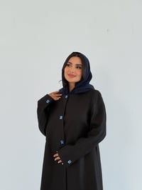 عباية لنن هندي رسمية مقفلة - صورة 2