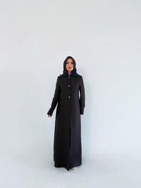 عباية لنن هندي رسمية مقفلة - صورة 1