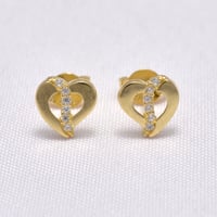 حلق ذهب 18 - صورة 1