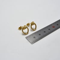 حلق ايطالي ذهب 18 - صورة 2