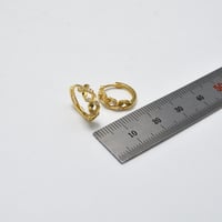 حلق ذهب 18 - صورة 2