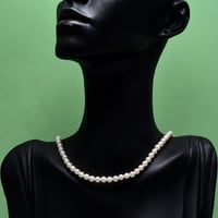 عقد لؤلؤ طبيعي زراعي ذهب 18 - صورة 1