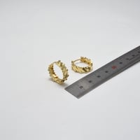 حلق ايطالي ذهب 18 - صورة 2