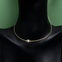 طوق لؤلؤ ذهب 18 - صورة 2