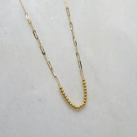 عقد ببلز ذهب 18 - صورة 1