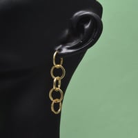 حلق ايطالي ذهب 18 - صورة 1