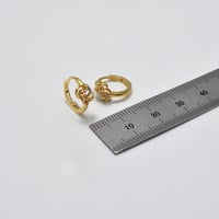 حلق ايطالي ذهب 18 - صورة 2