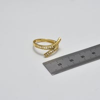 خاتم ايطالي ذهب 18 - صورة 2