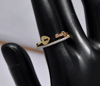 خاتم ايطالي ذهب 18 - صورة 1