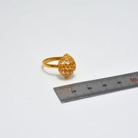 خاتم المنثورة ذهب 21 - صورة 2