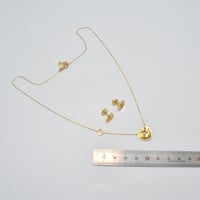 طقم قلب ذهب 18 - صورة 2