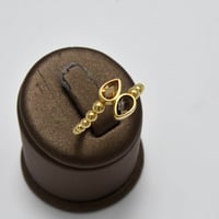 خاتم احجار ذهب 18 - صورة 1