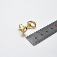 حلق ايطالي ذهب 18 - صورة 2