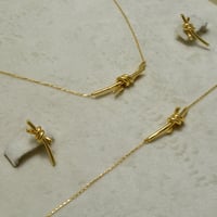 طقم ايطالي ذهب 18 - صورة 3