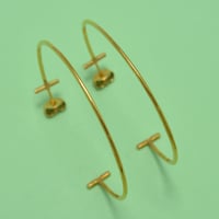 حلق ذهب 18 - صورة 1